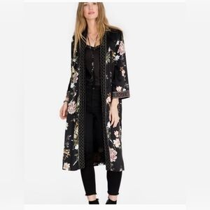 Johnny Was Velvet Silk Kimono NWT